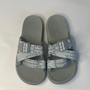 Chaco Slate Gray Slide Sandals women size 7